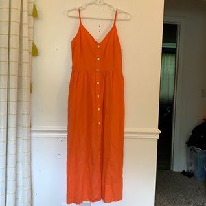 Orange midi dress from target